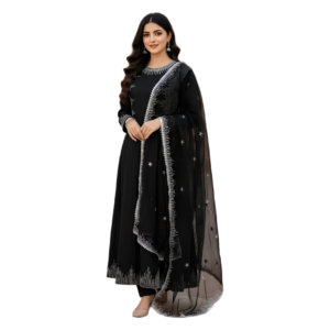 *lawn cotton embroiderd 3mm eid collection unstitched 3pc✓*